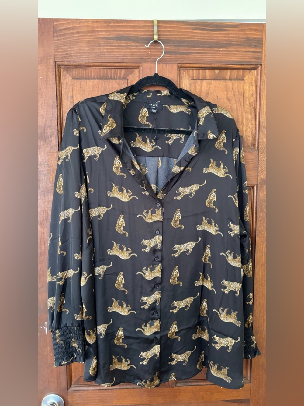 Haver London black blouse NWT